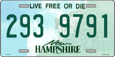 NH license plate 2939791