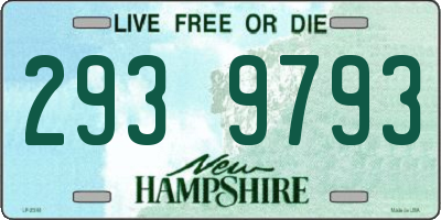 NH license plate 2939793