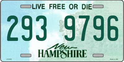 NH license plate 2939796