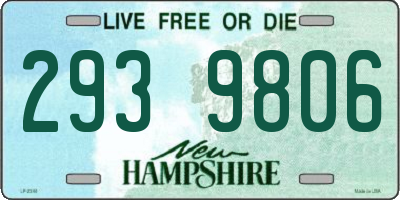 NH license plate 2939806