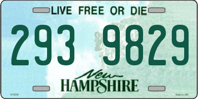 NH license plate 2939829