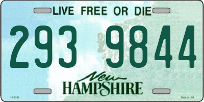 NH license plate 2939844