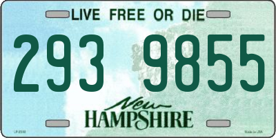 NH license plate 2939855