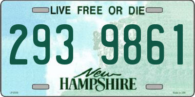 NH license plate 2939861