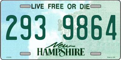 NH license plate 2939864