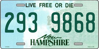 NH license plate 2939868
