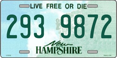 NH license plate 2939872