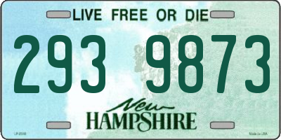 NH license plate 2939873