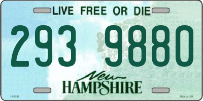 NH license plate 2939880
