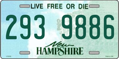 NH license plate 2939886