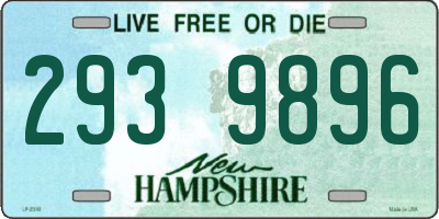 NH license plate 2939896
