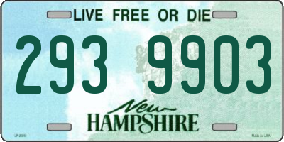 NH license plate 2939903