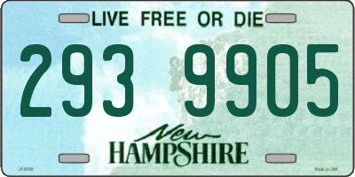 NH license plate 2939905