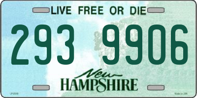 NH license plate 2939906