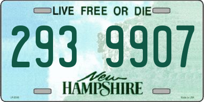 NH license plate 2939907