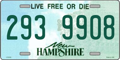 NH license plate 2939908