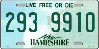 NH license plate 2939910
