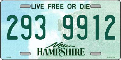 NH license plate 2939912