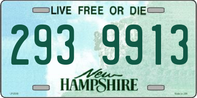 NH license plate 2939913