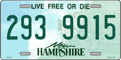 NH license plate 2939915