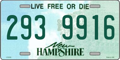NH license plate 2939916