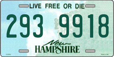 NH license plate 2939918