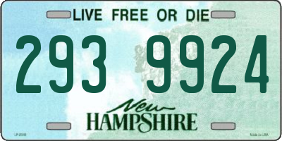 NH license plate 2939924