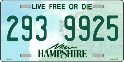 NH license plate 2939925