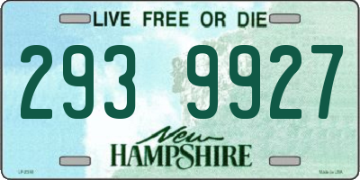 NH license plate 2939927