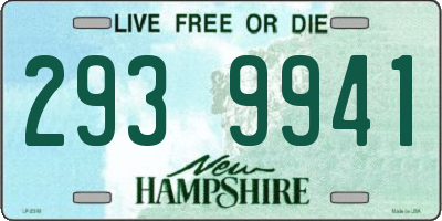NH license plate 2939941