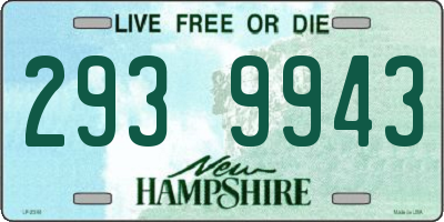 NH license plate 2939943