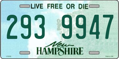 NH license plate 2939947