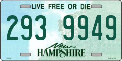 NH license plate 2939949