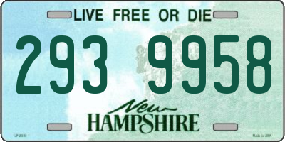 NH license plate 2939958