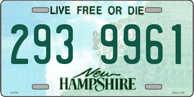 NH license plate 2939961