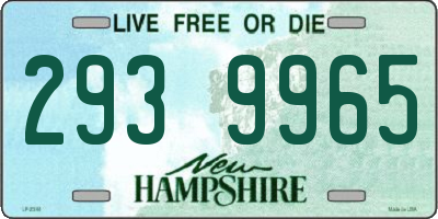 NH license plate 2939965