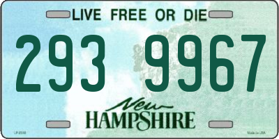 NH license plate 2939967