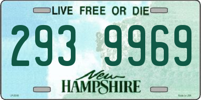 NH license plate 2939969