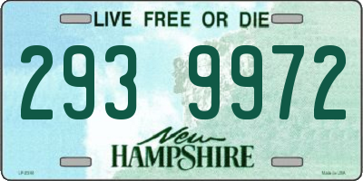 NH license plate 2939972