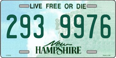NH license plate 2939976
