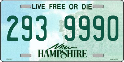 NH license plate 2939990