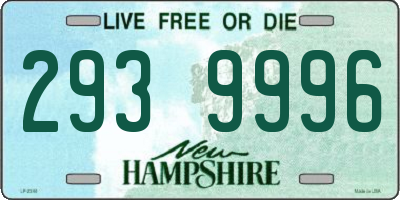 NH license plate 2939996