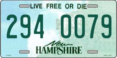 NH license plate 2940079