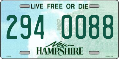 NH license plate 2940088