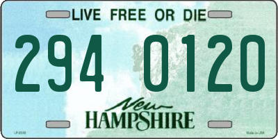 NH license plate 2940120