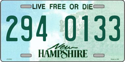 NH license plate 2940133