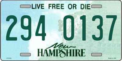 NH license plate 2940137