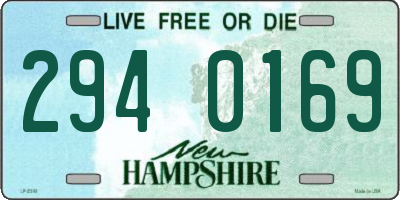 NH license plate 2940169