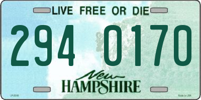 NH license plate 2940170