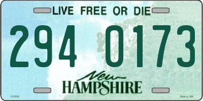 NH license plate 2940173